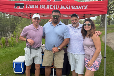 Zac at Golf Outing